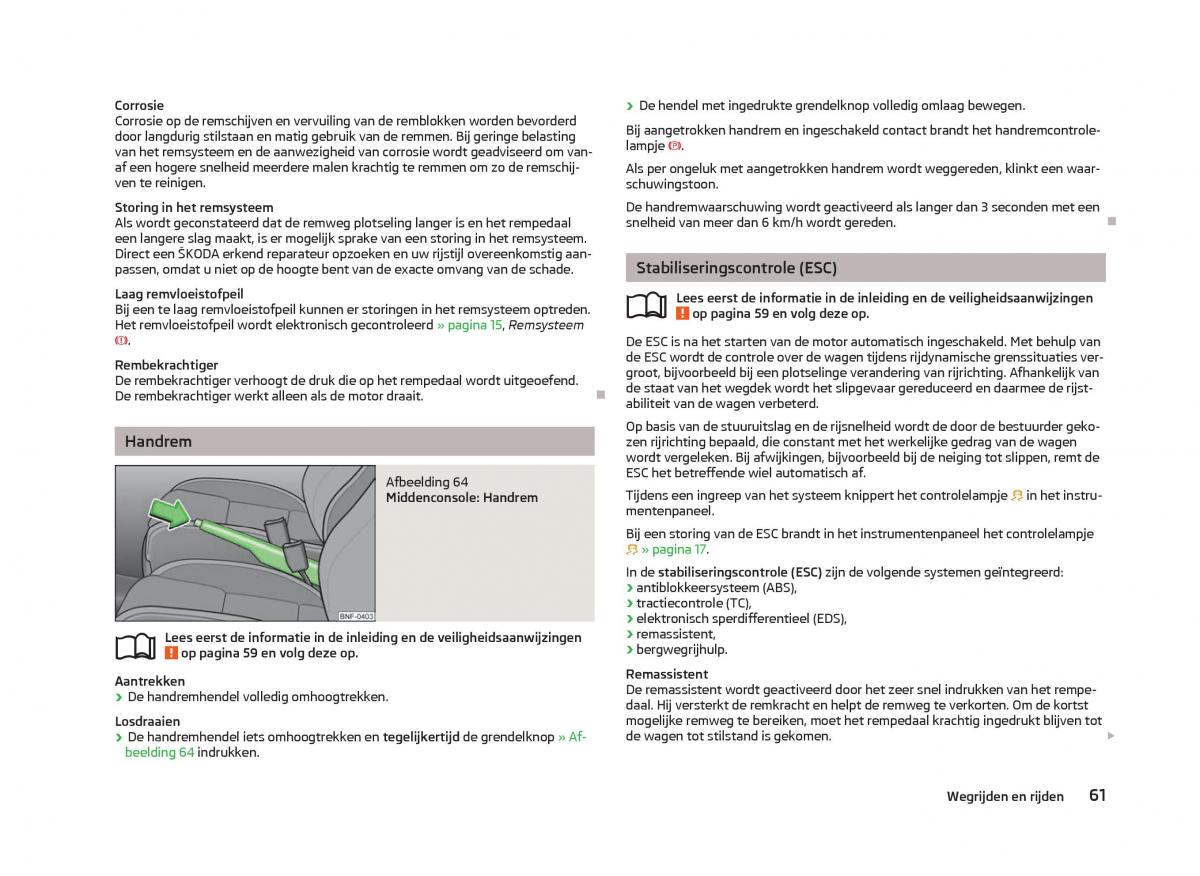 Skoda Citigo handleiding / page 63