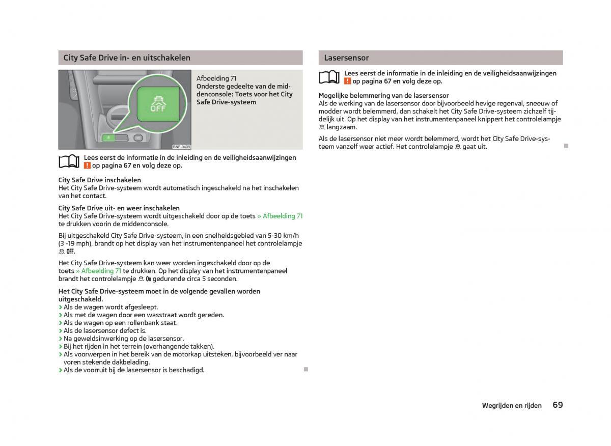 Skoda Citigo handleiding / page 71