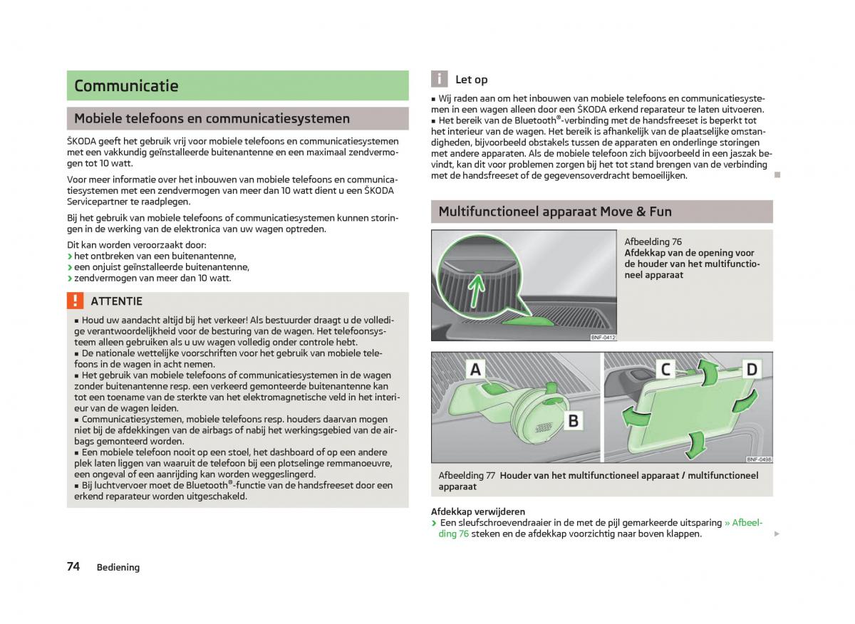 Skoda Citigo handleiding / page 76