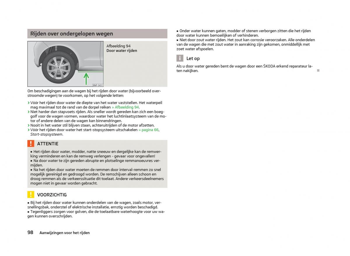 Skoda Citigo handleiding / page 100