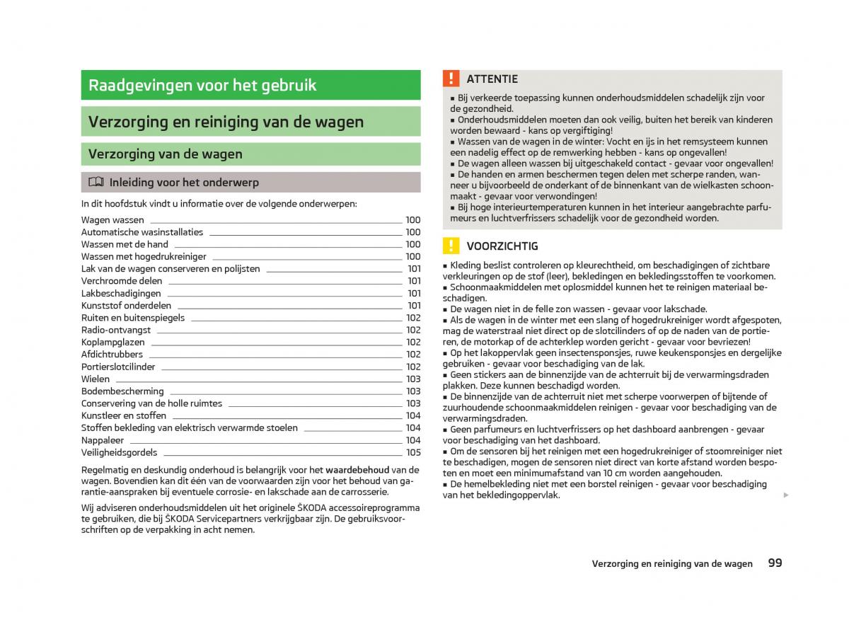 Skoda Citigo handleiding / page 101