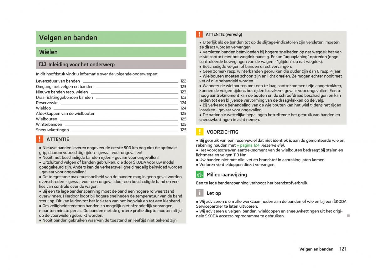 Skoda Citigo handleiding / page 123