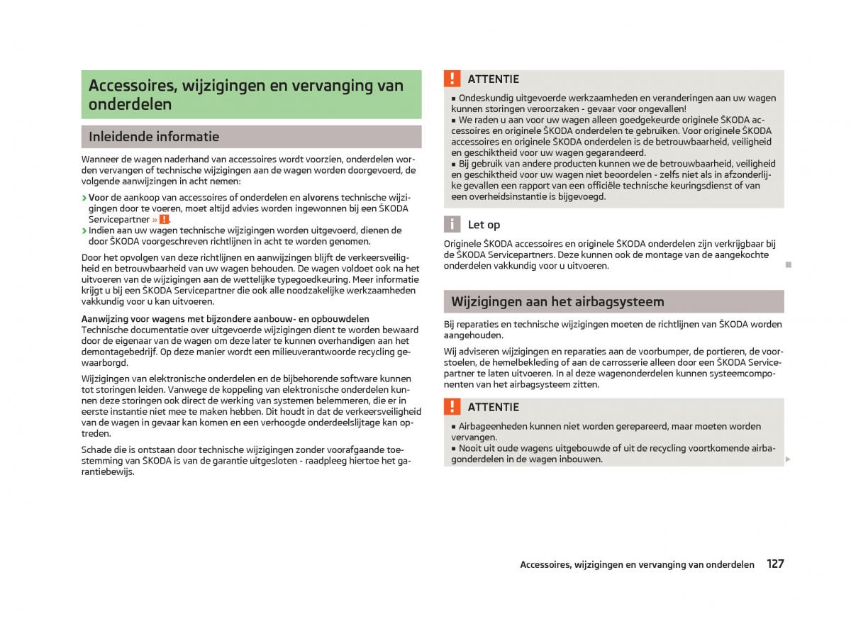 Skoda Citigo handleiding / page 129