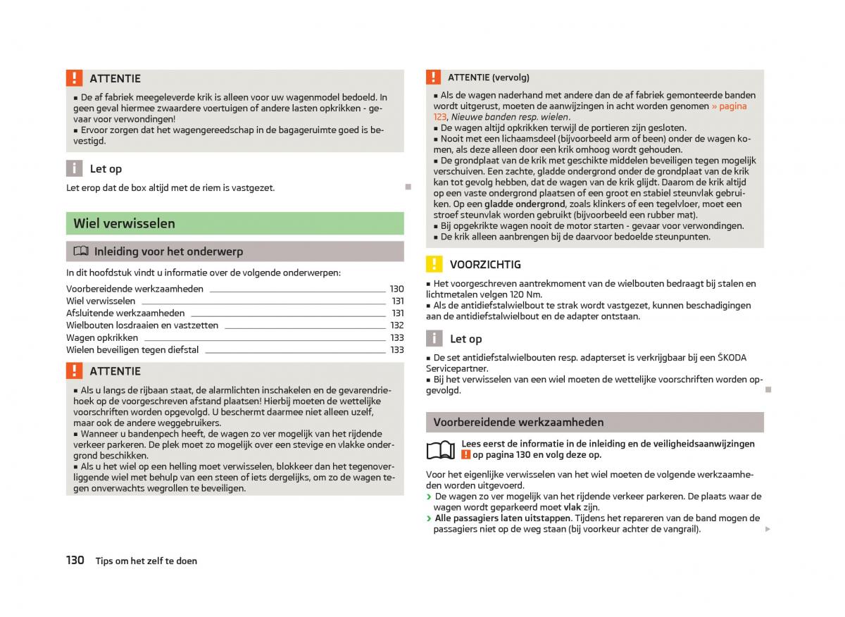 Skoda Citigo handleiding / page 132