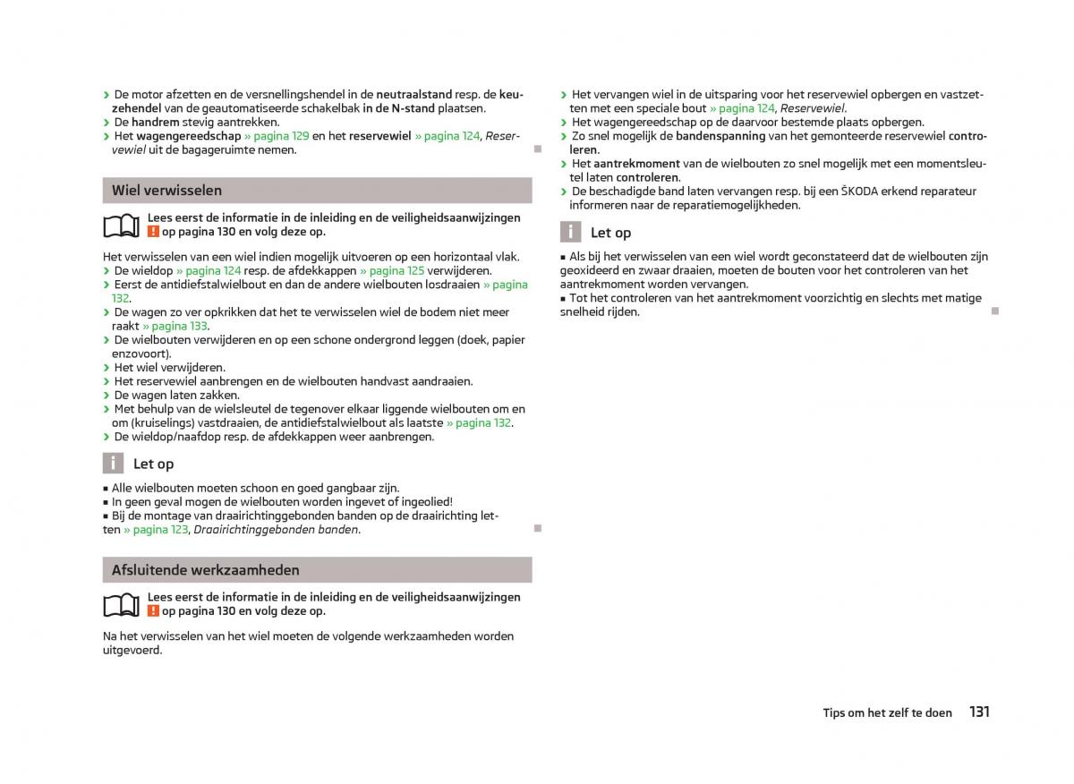 Skoda Citigo handleiding / page 133