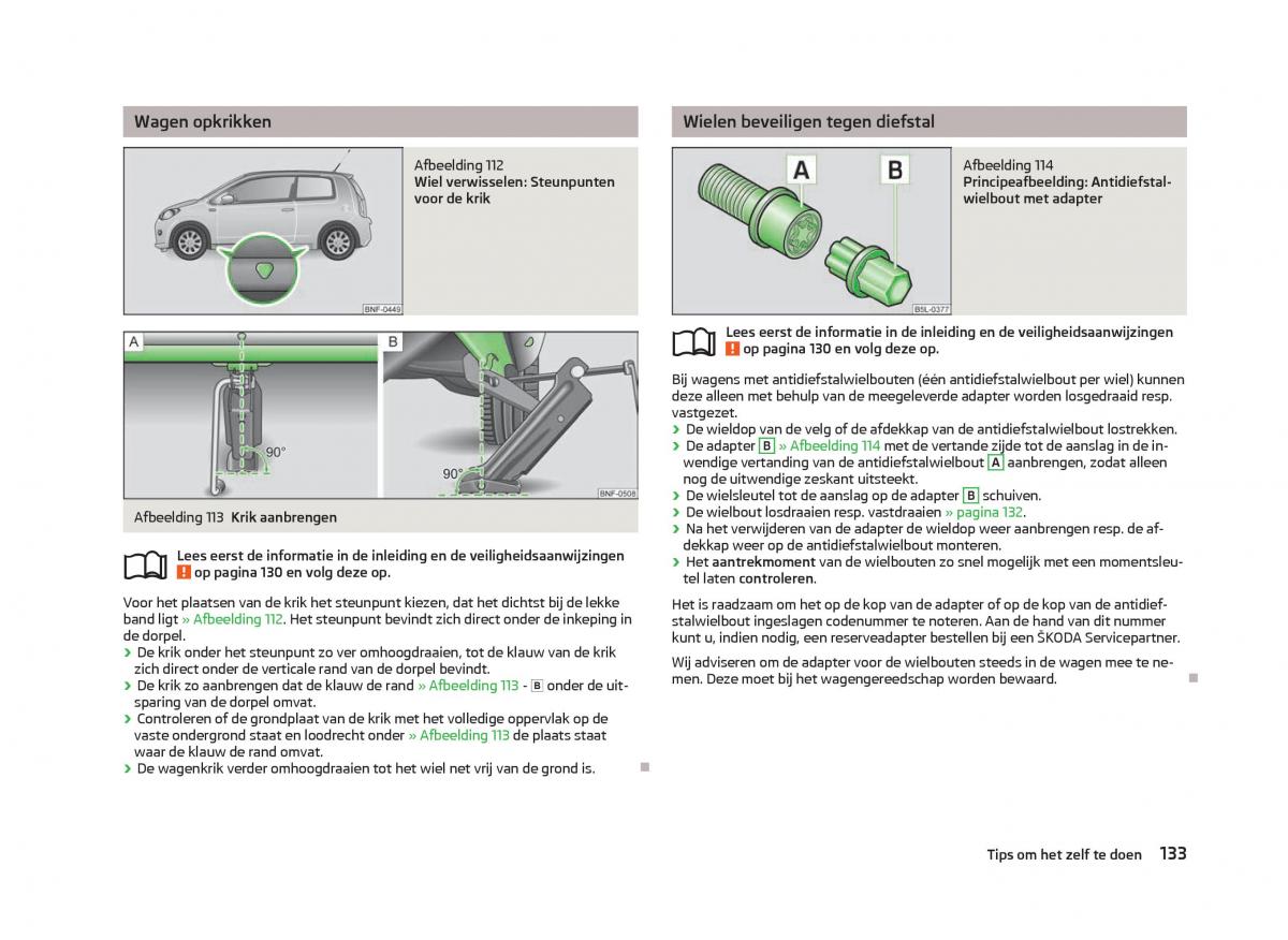 Skoda Citigo handleiding / page 135