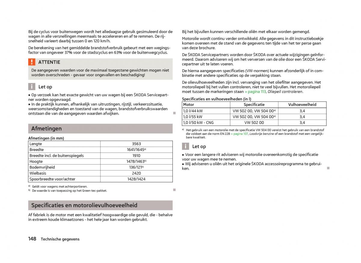 Skoda Citigo handleiding / page 150