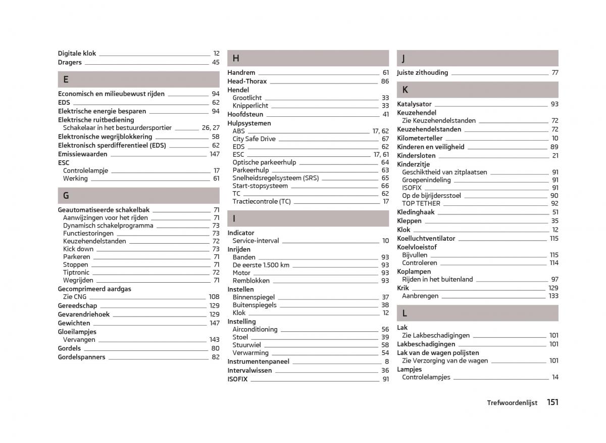 Skoda Citigo handleiding / page 153