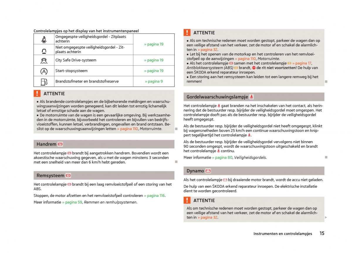 Skoda Citigo handleiding / page 17