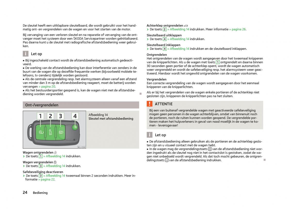 Skoda Citigo handleiding / page 26