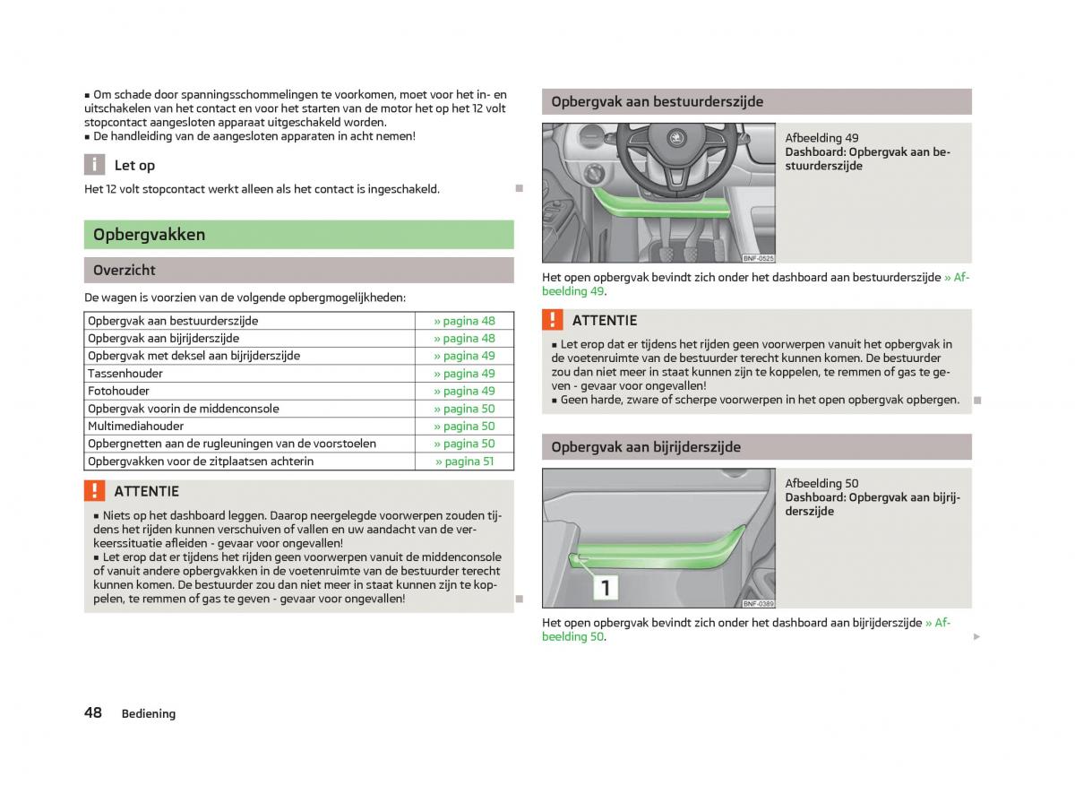 Skoda Citigo handleiding / page 50