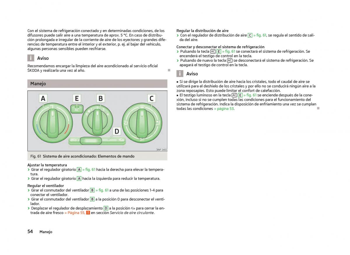 Skoda Citigo manual del propietario / page 56