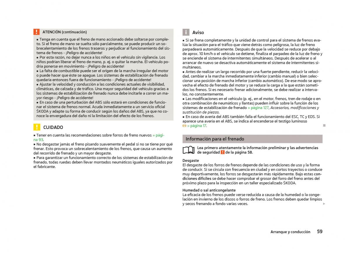 Skoda Citigo manual del propietario / page 61