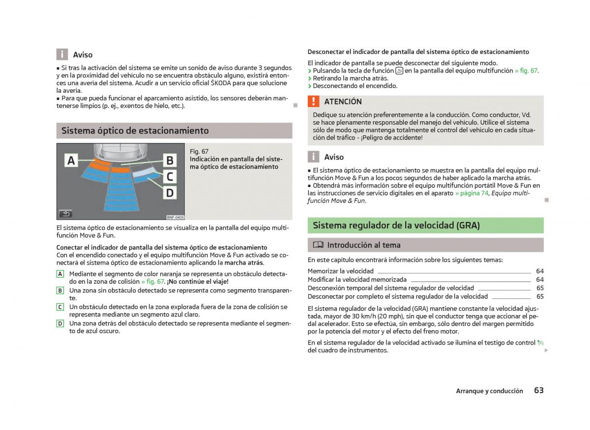 Skoda Citigo manual del propietario / page 65