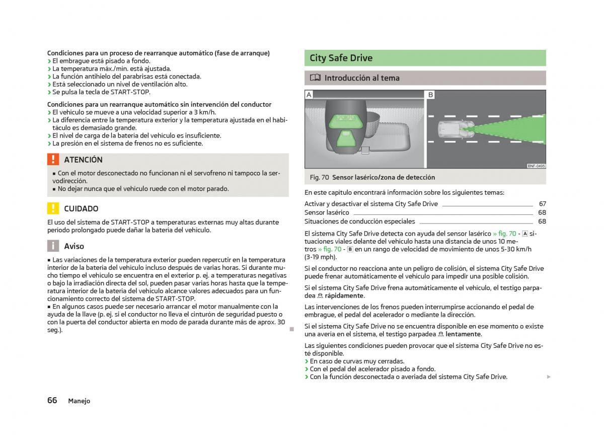 Skoda Citigo manual del propietario / page 68