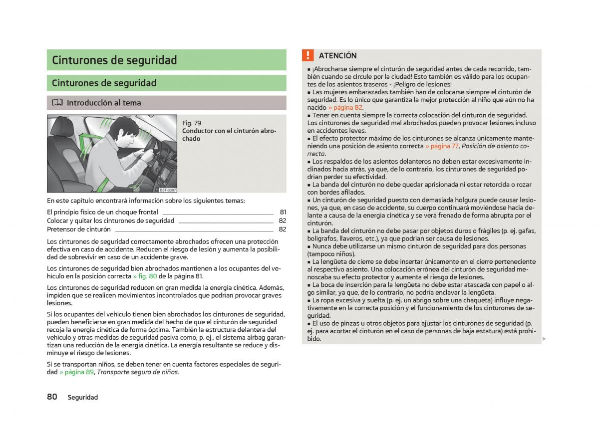 Skoda Citigo manual del propietario / page 82