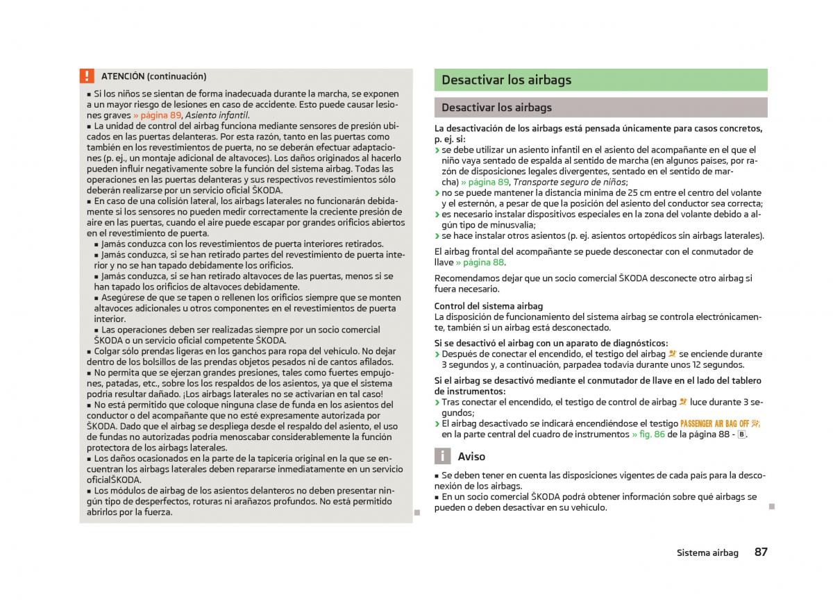 Skoda Citigo manual del propietario / page 89