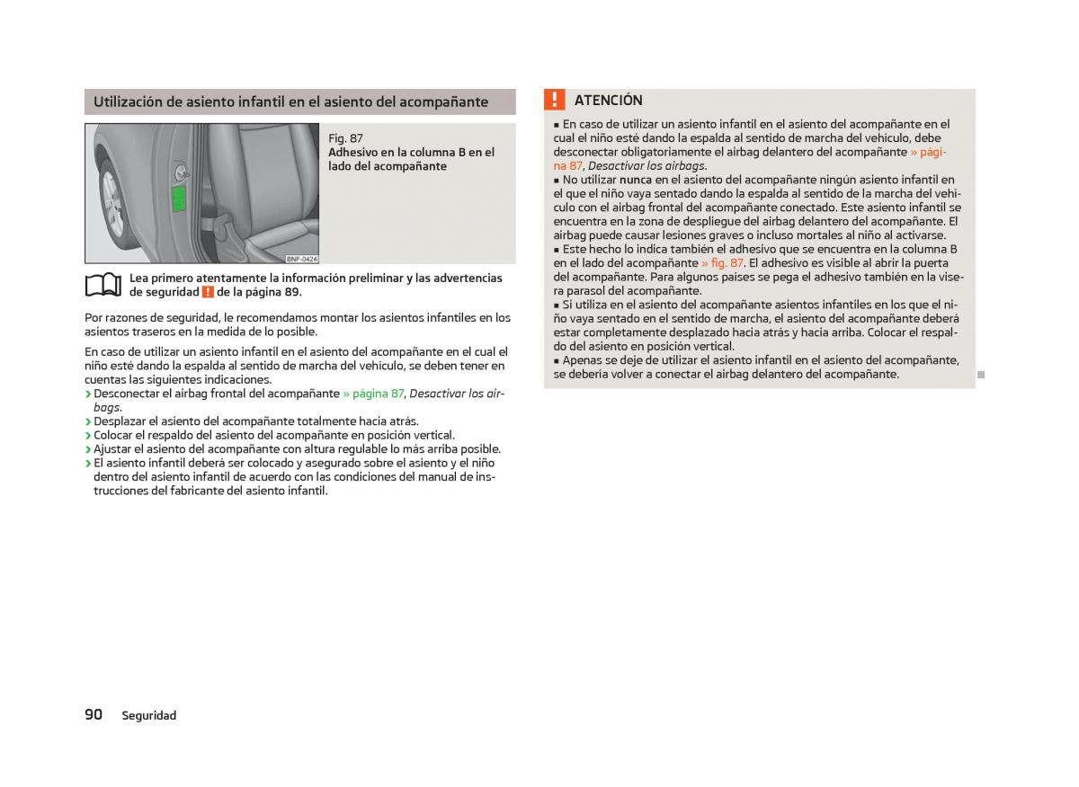 Skoda Citigo manual del propietario / page 92