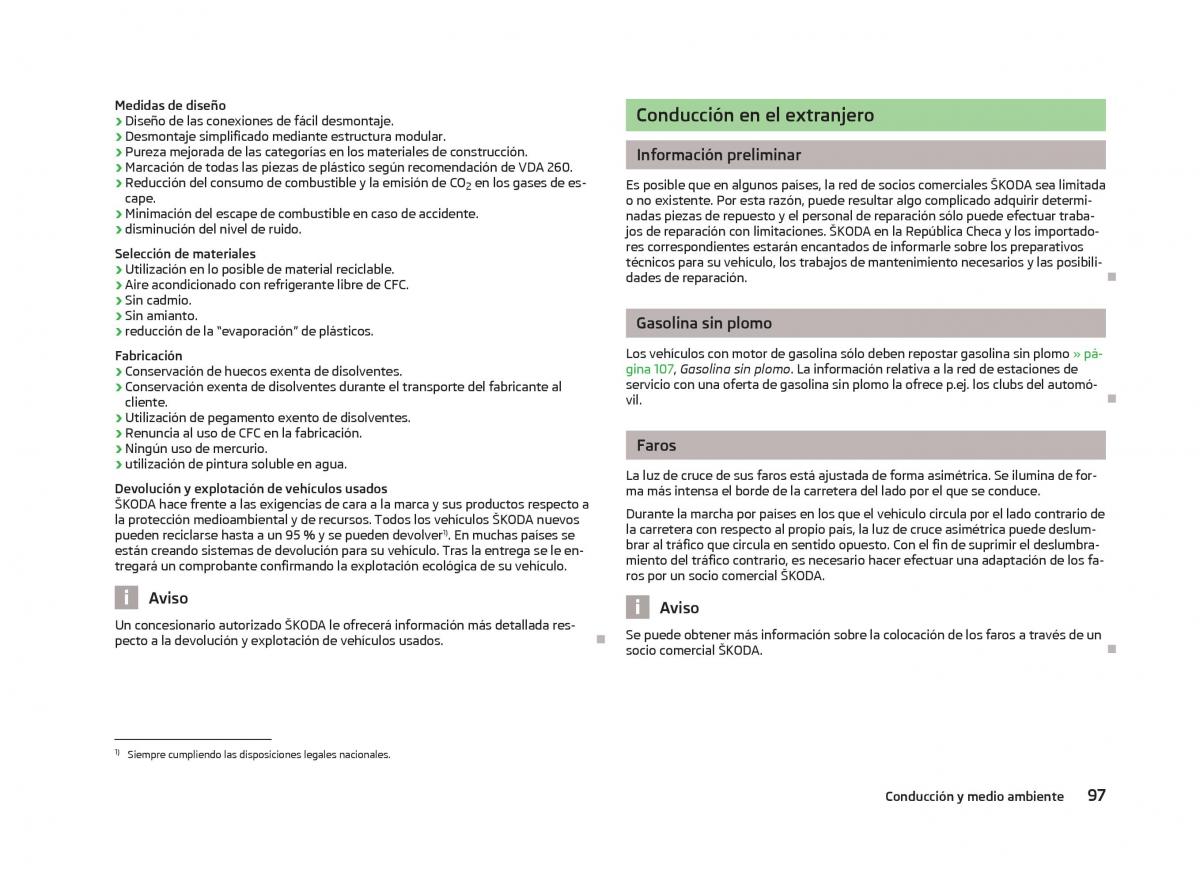 Skoda Citigo manual del propietario / page 99