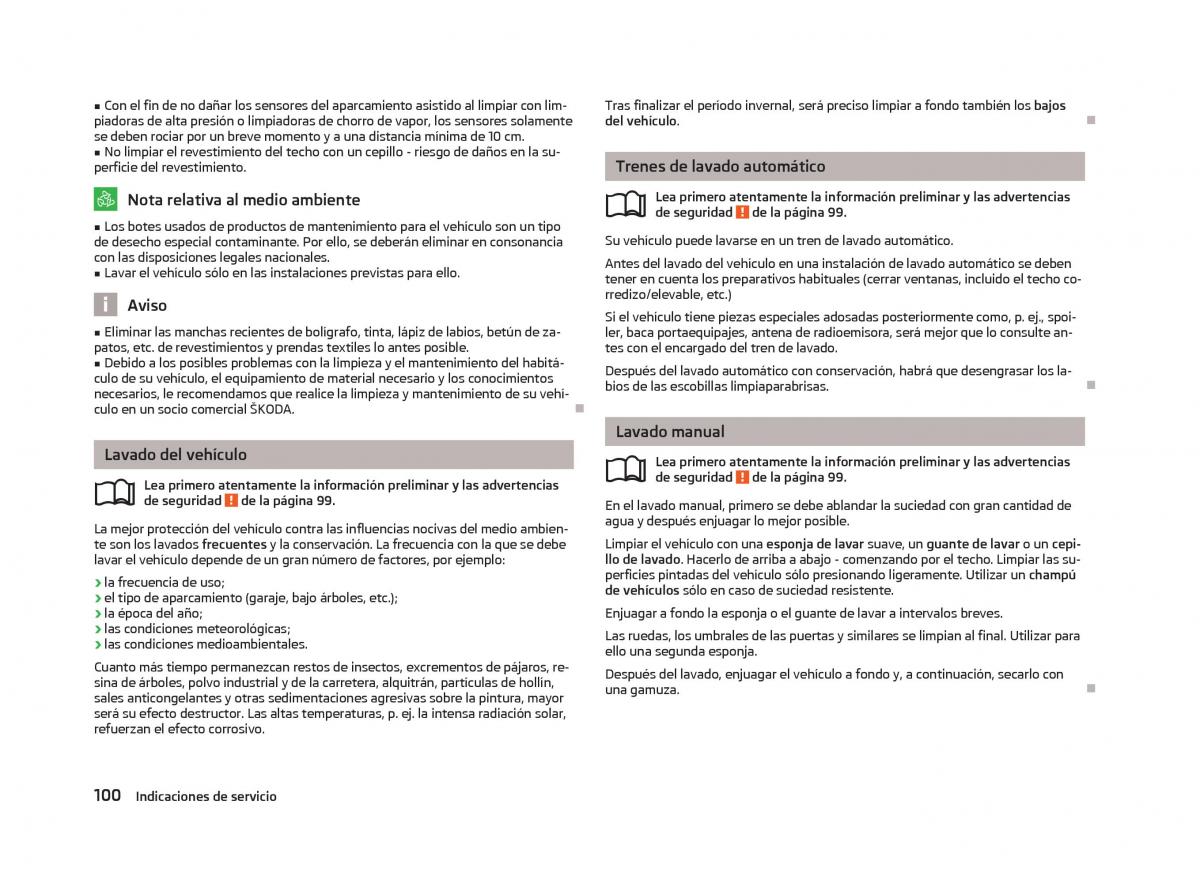 Skoda Citigo manual del propietario / page 102