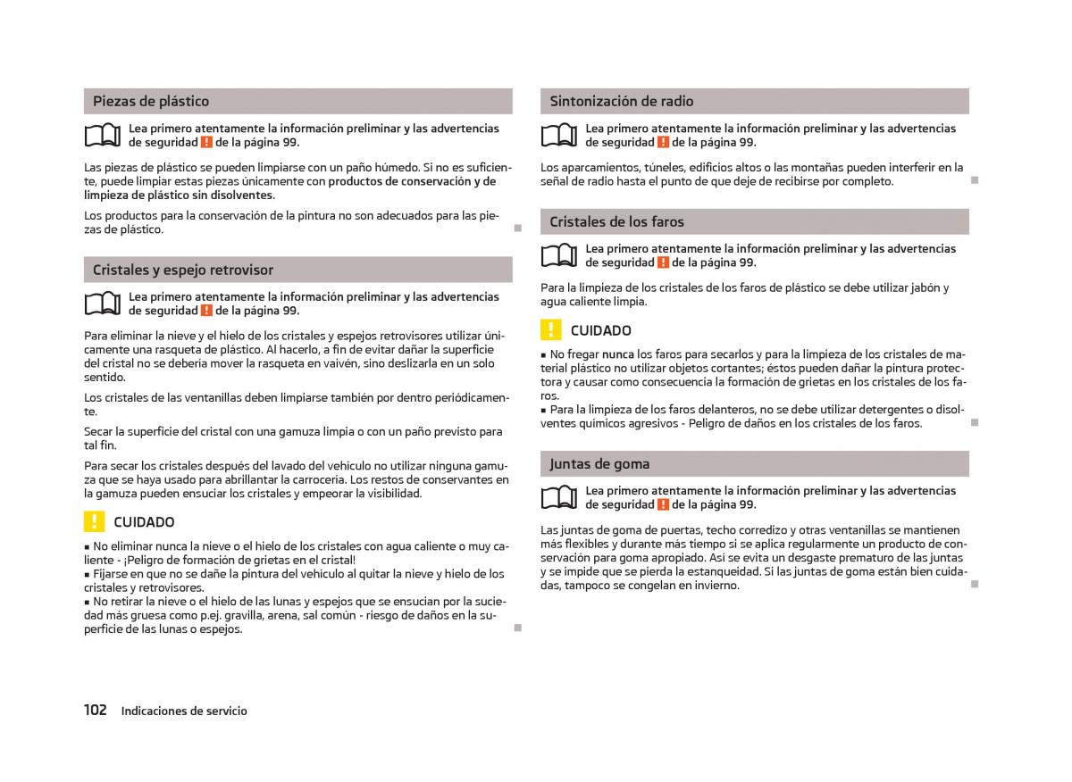 Skoda Citigo manual del propietario / page 104