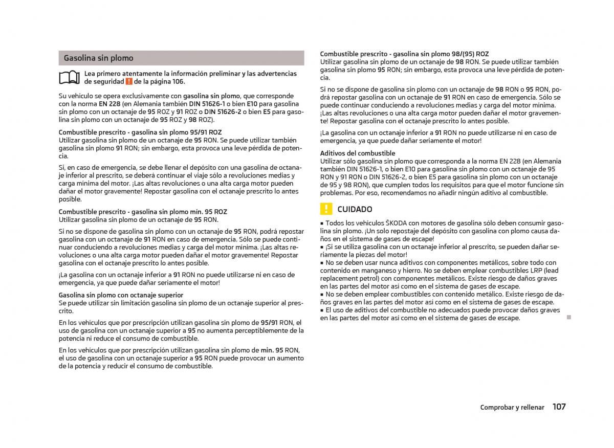 Skoda Citigo manual del propietario / page 109