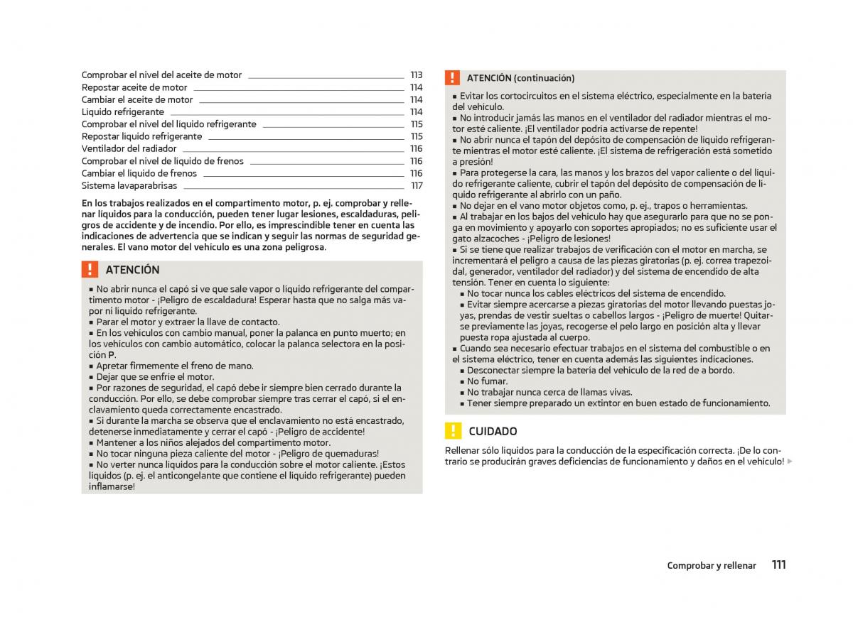 Skoda Citigo manual del propietario / page 113