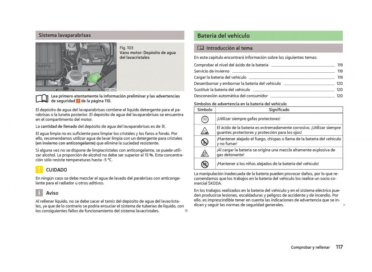 Skoda Citigo manual del propietario / page 119