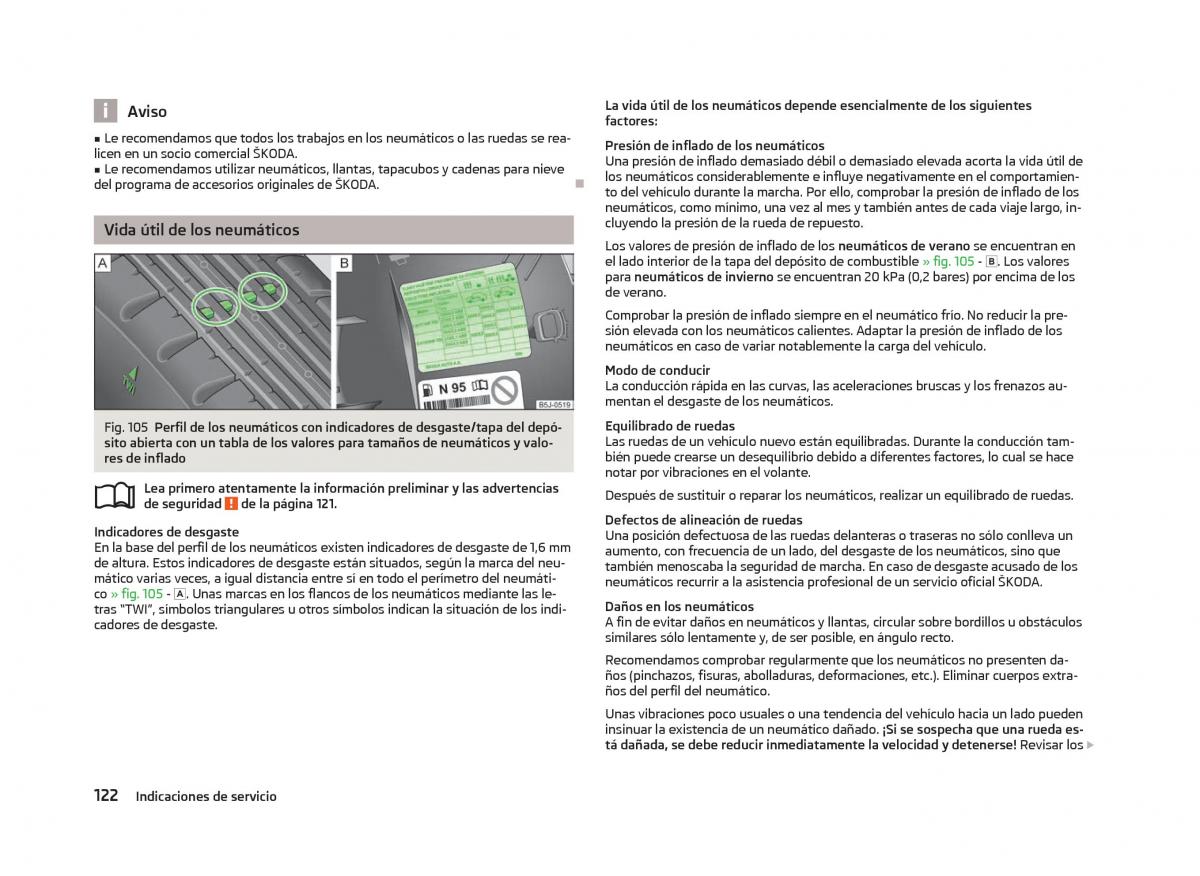 Skoda Citigo manual del propietario / page 124