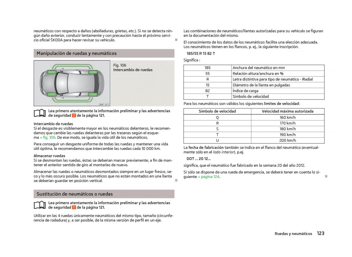 Skoda Citigo manual del propietario / page 125