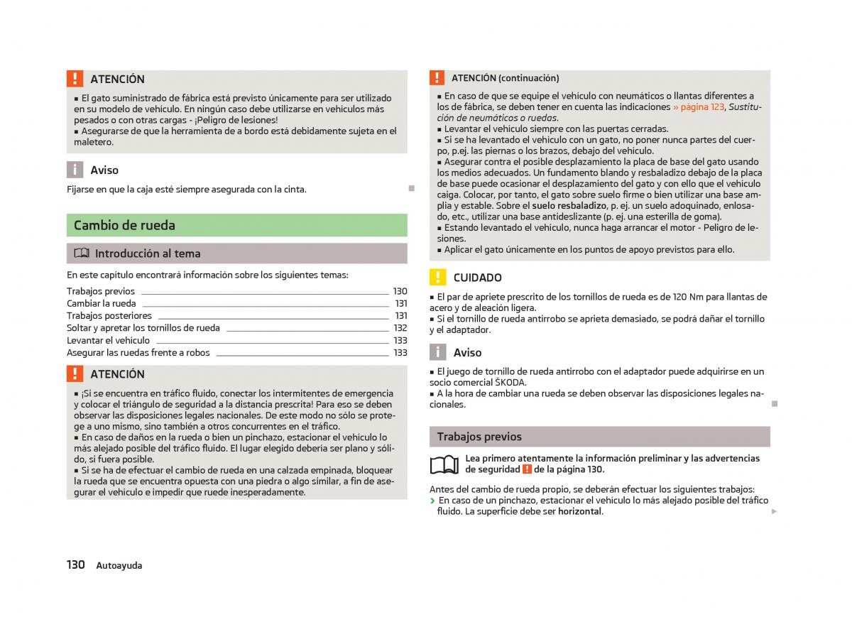 Skoda Citigo manual del propietario / page 132