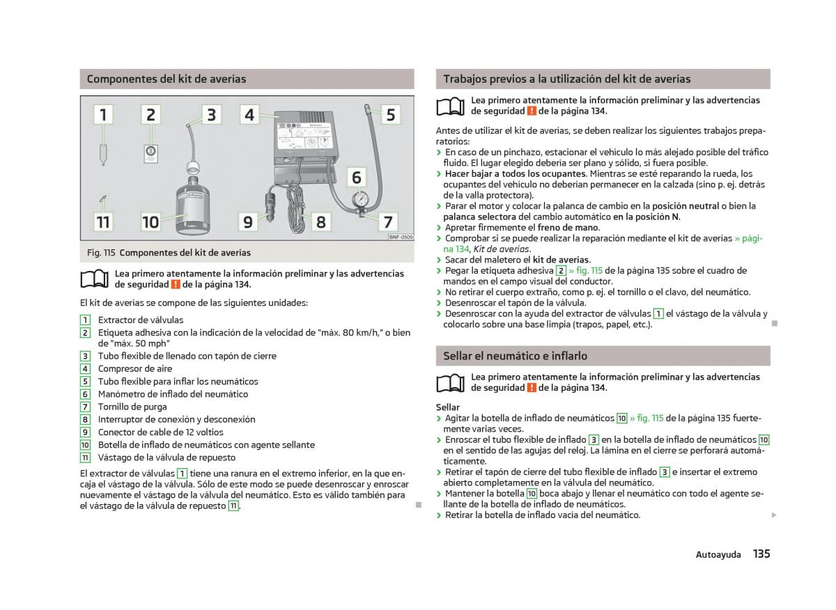 Skoda Citigo manual del propietario / page 137