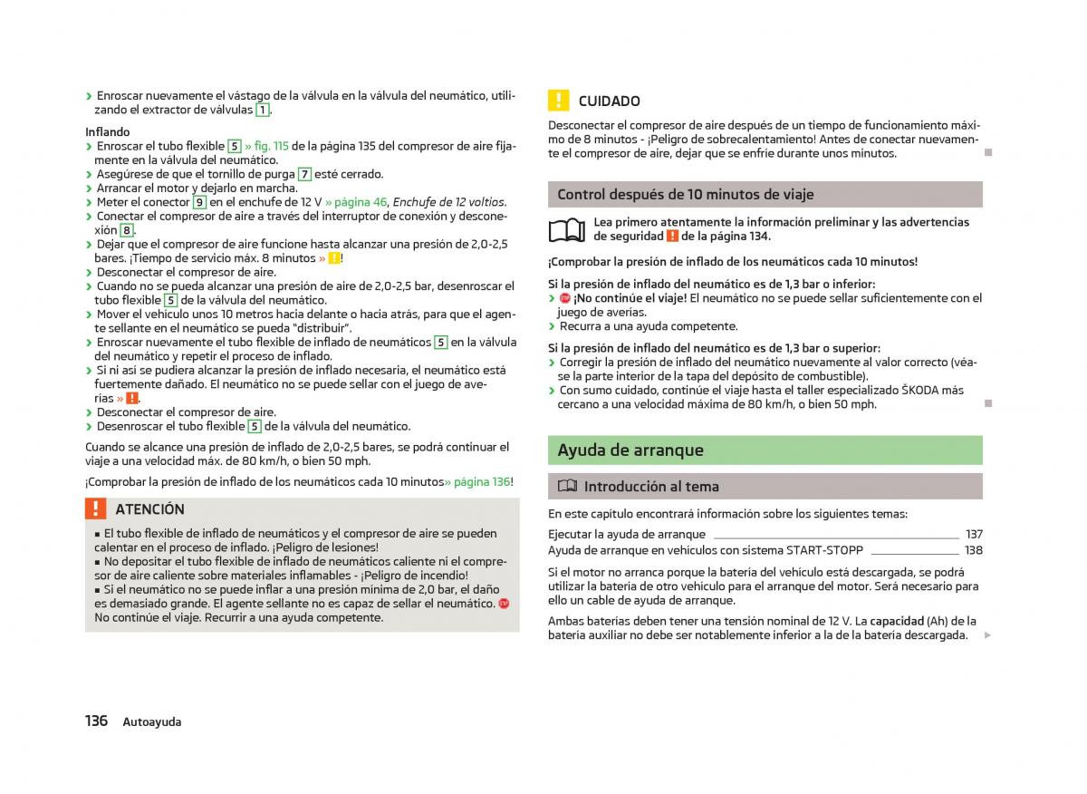 Skoda Citigo manual del propietario / page 138