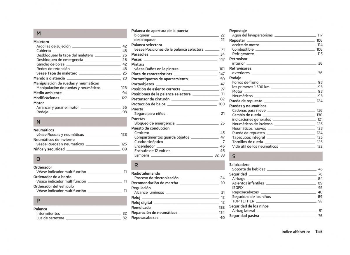 Skoda Citigo manual del propietario / page 155