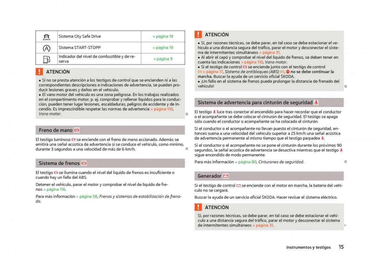 Skoda Citigo manual del propietario / page 17