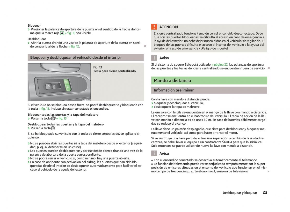 Skoda Citigo manual del propietario / page 25