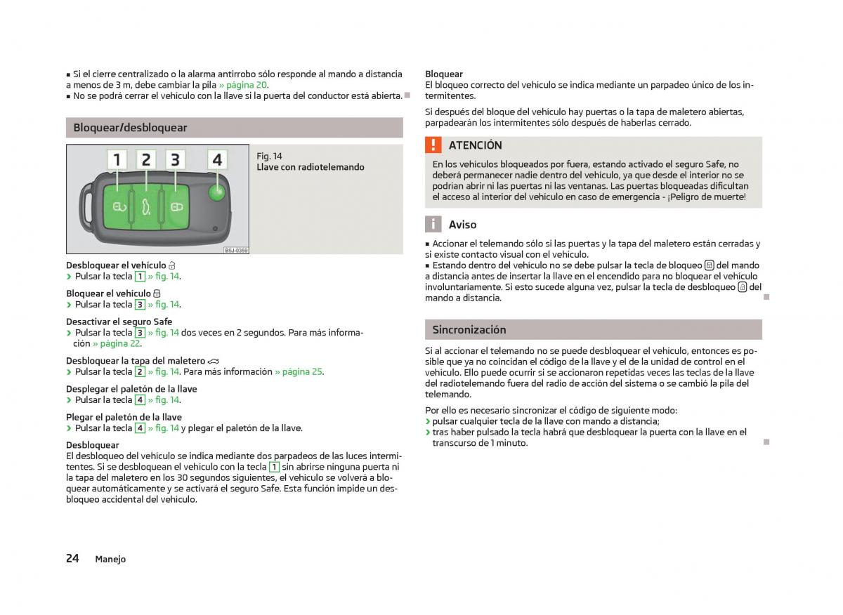 Skoda Citigo manual del propietario / page 26