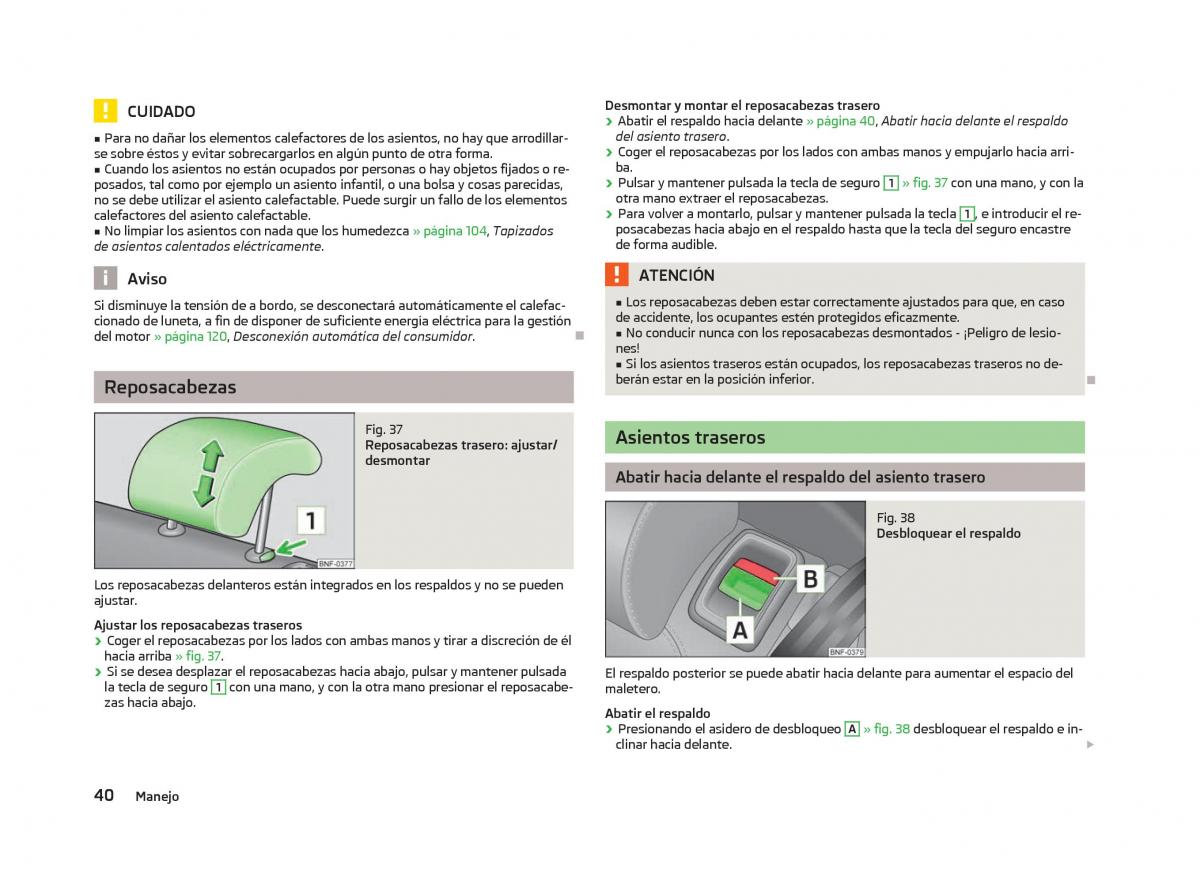 Skoda Citigo manual del propietario / page 42