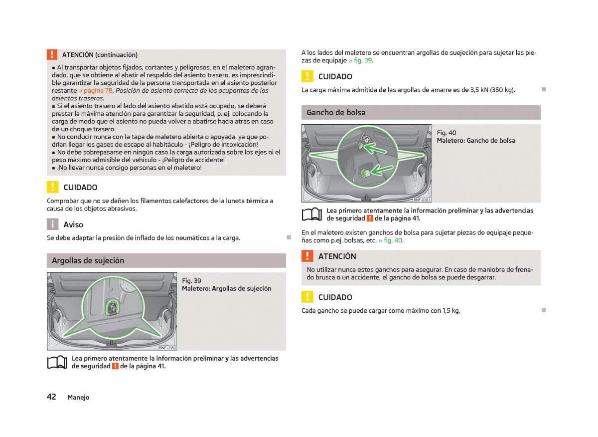 Skoda Citigo manual del propietario / page 44