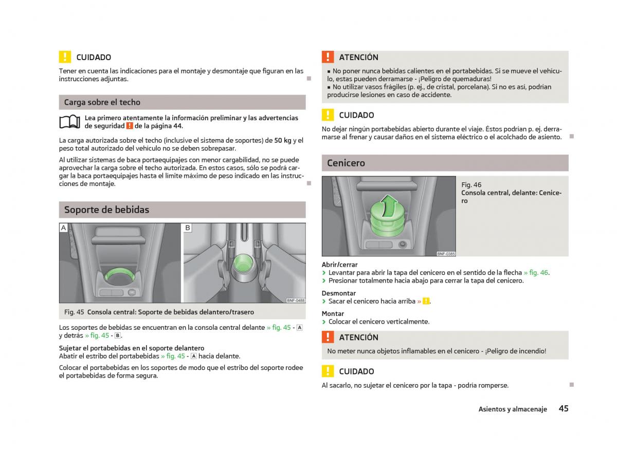 Skoda Citigo manual del propietario / page 47