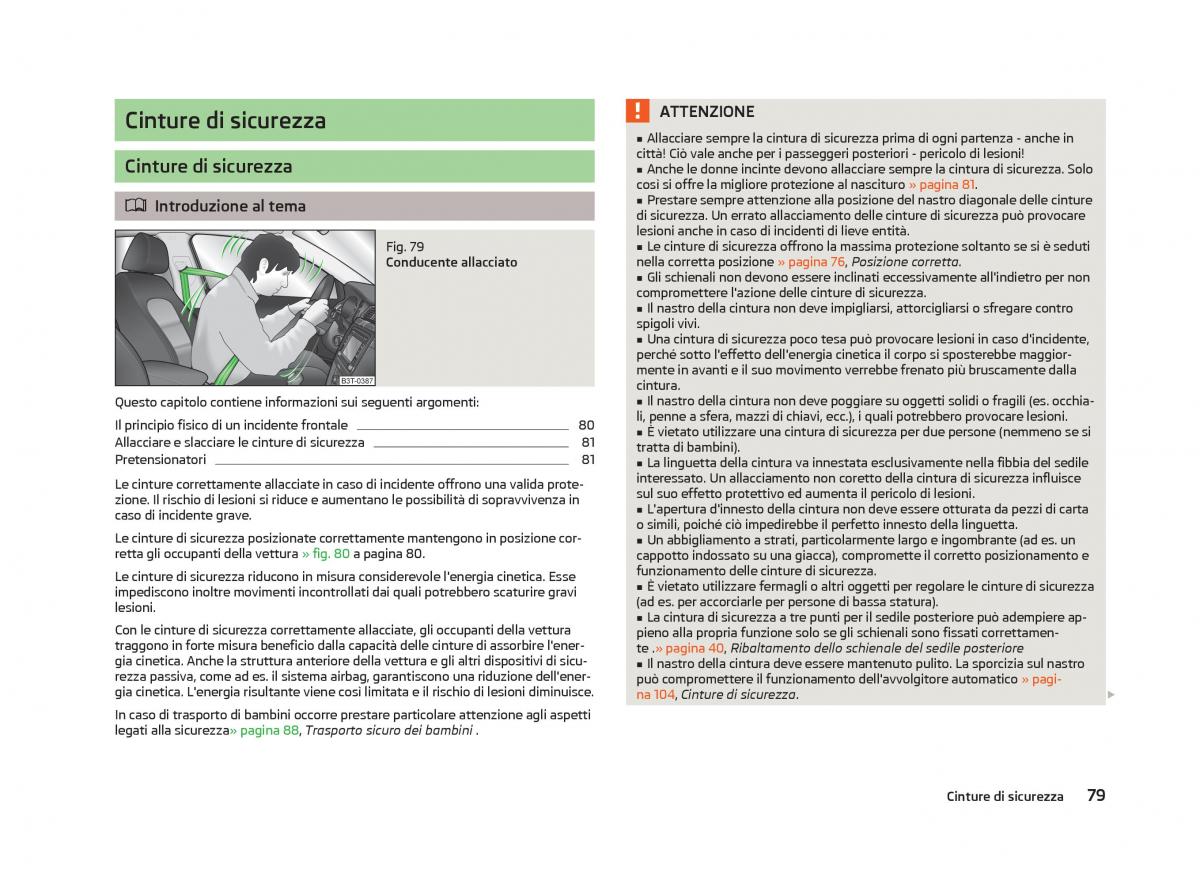 Skoda Citigo manuale del proprietario / page 81