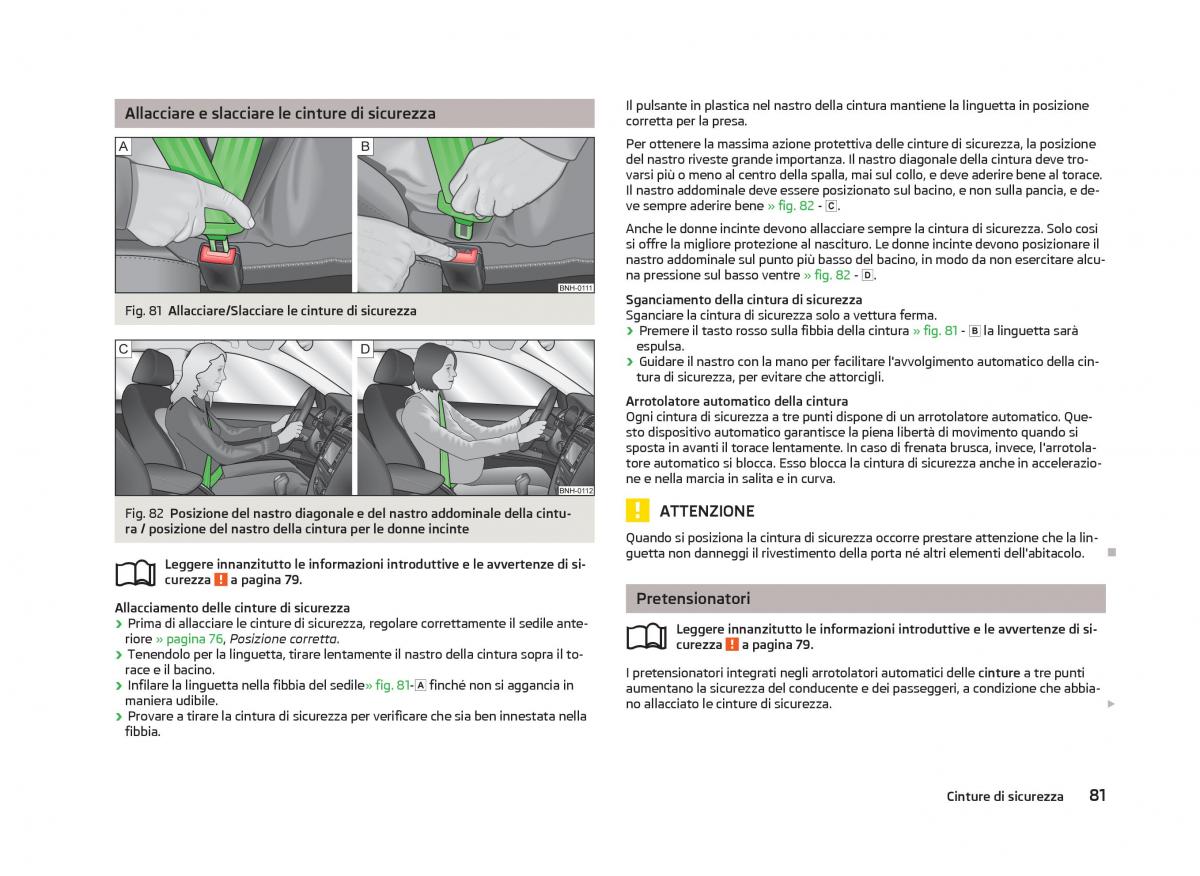 Skoda Citigo manuale del proprietario / page 83