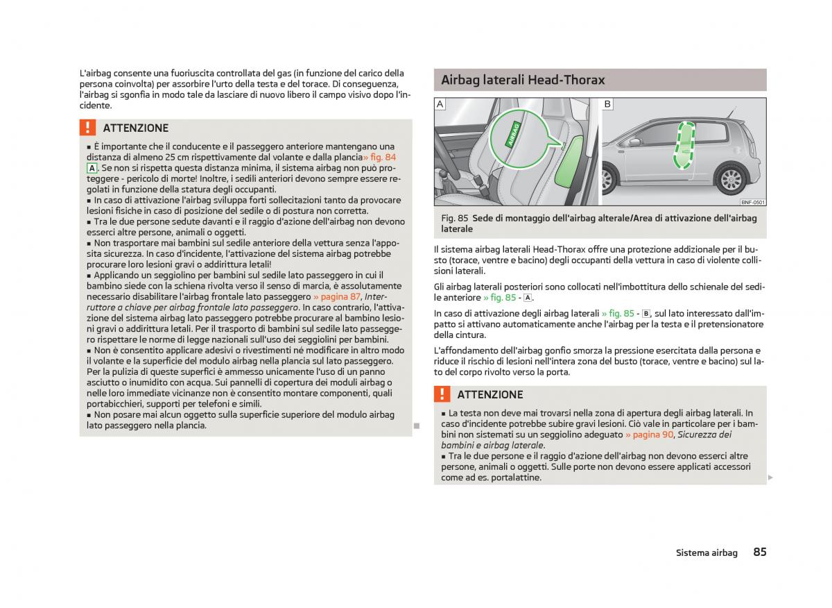 Skoda Citigo manuale del proprietario / page 87