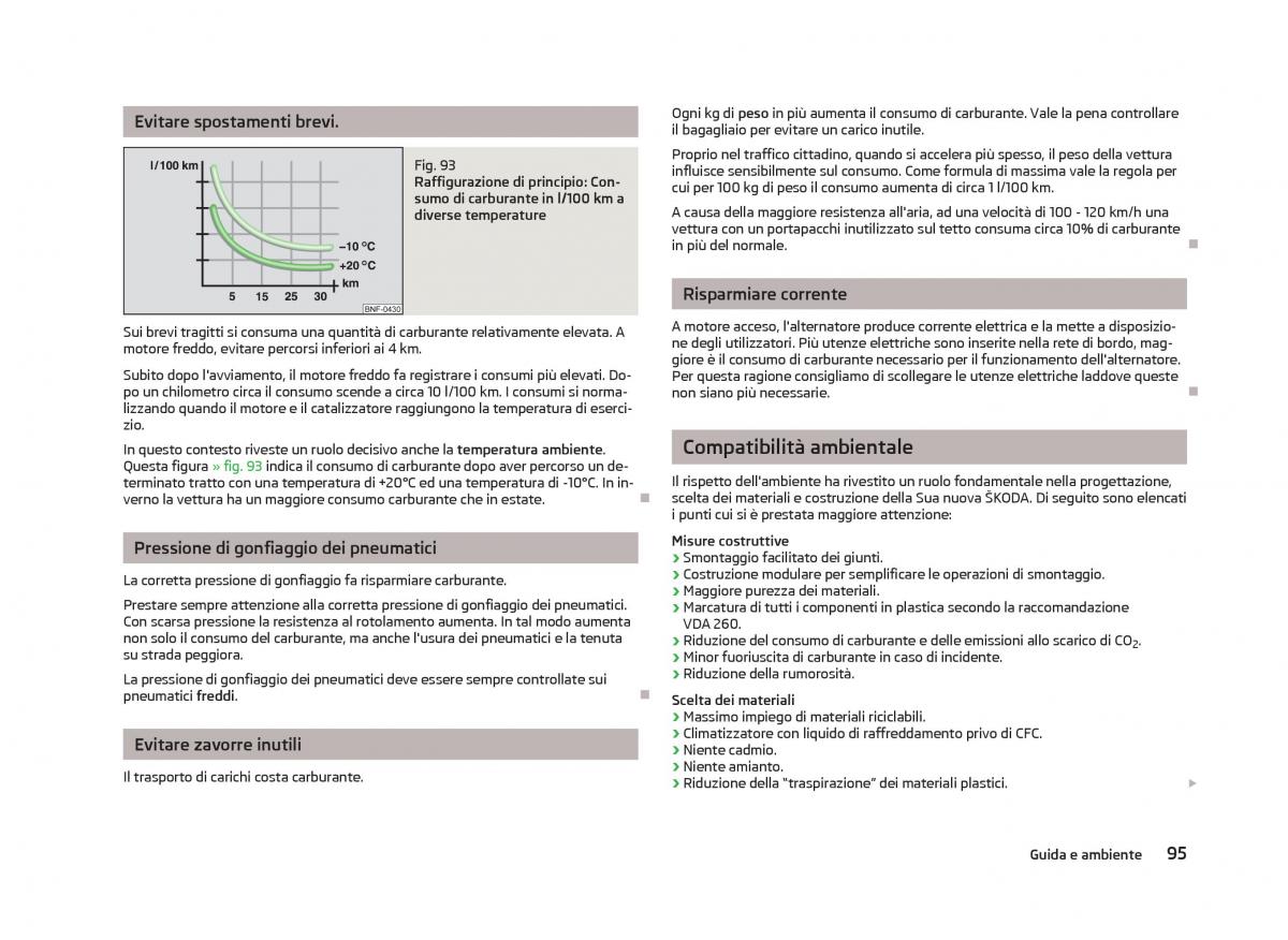 Skoda Citigo manuale del proprietario / page 97