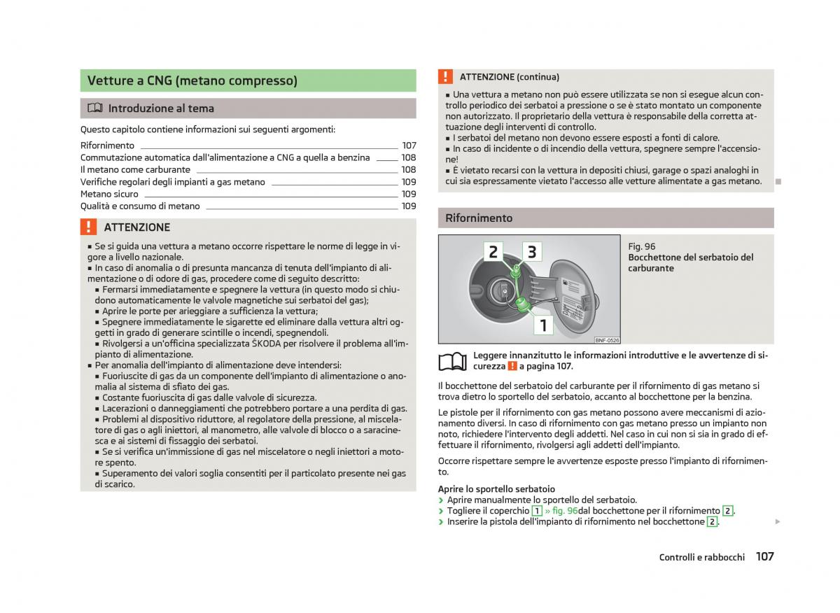 Skoda Citigo manuale del proprietario / page 109