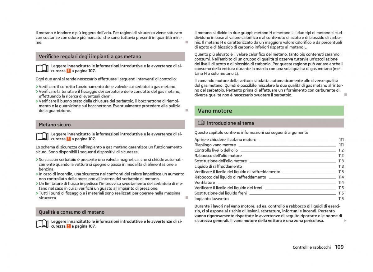 Skoda Citigo manuale del proprietario / page 111