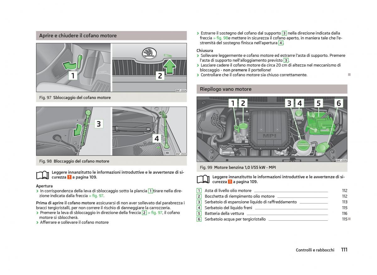 Skoda Citigo manuale del proprietario / page 113