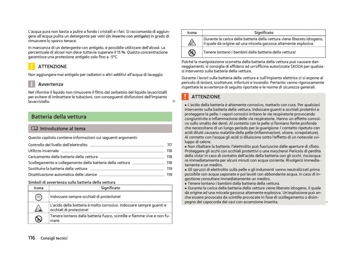 Skoda Citigo manuale del proprietario / page 118