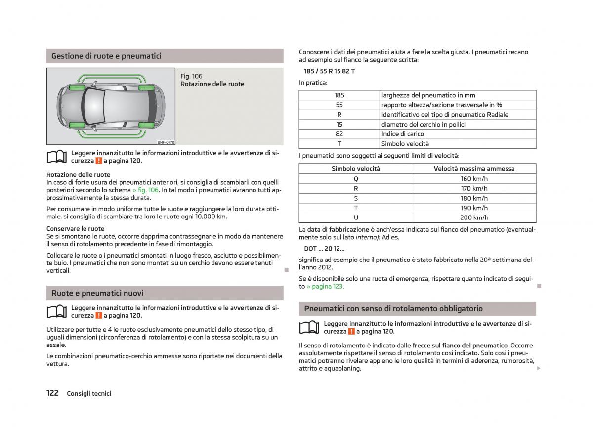 Skoda Citigo manuale del proprietario / page 124