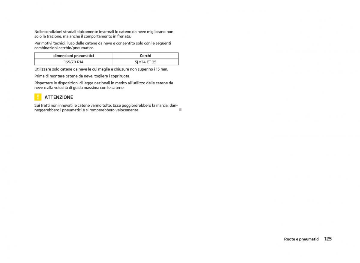 Skoda Citigo manuale del proprietario / page 127